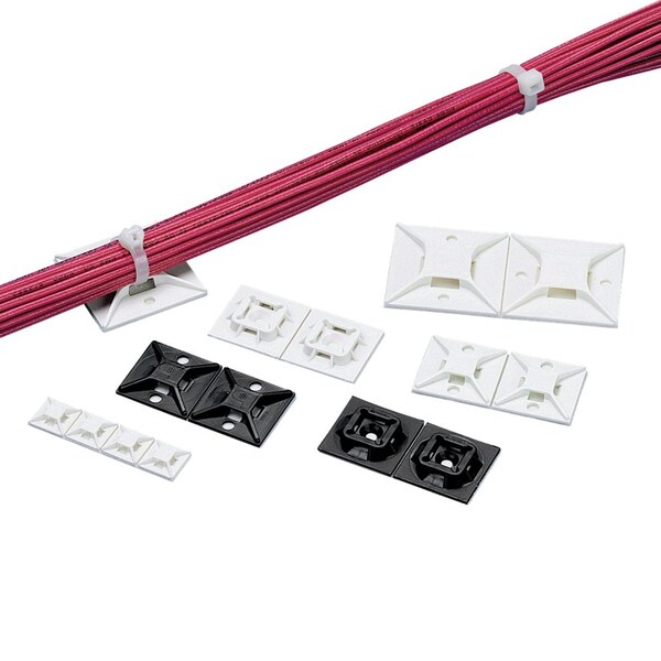 Cable Tie Mount, #6 Screw (M3), 1.1"x1.1
